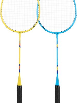 1Pair Shuttlecocks Racquet Light Weight Badminton Racket Set Professional Double Badminton Racquet for 2 Players Playing