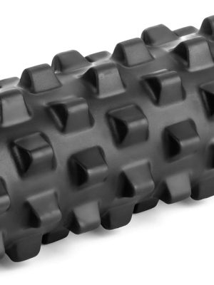 - Extra Firm Textured Muscle Foam Roller Manipulates Soft Tissue Like A Massage Therapist (Black, Compact)